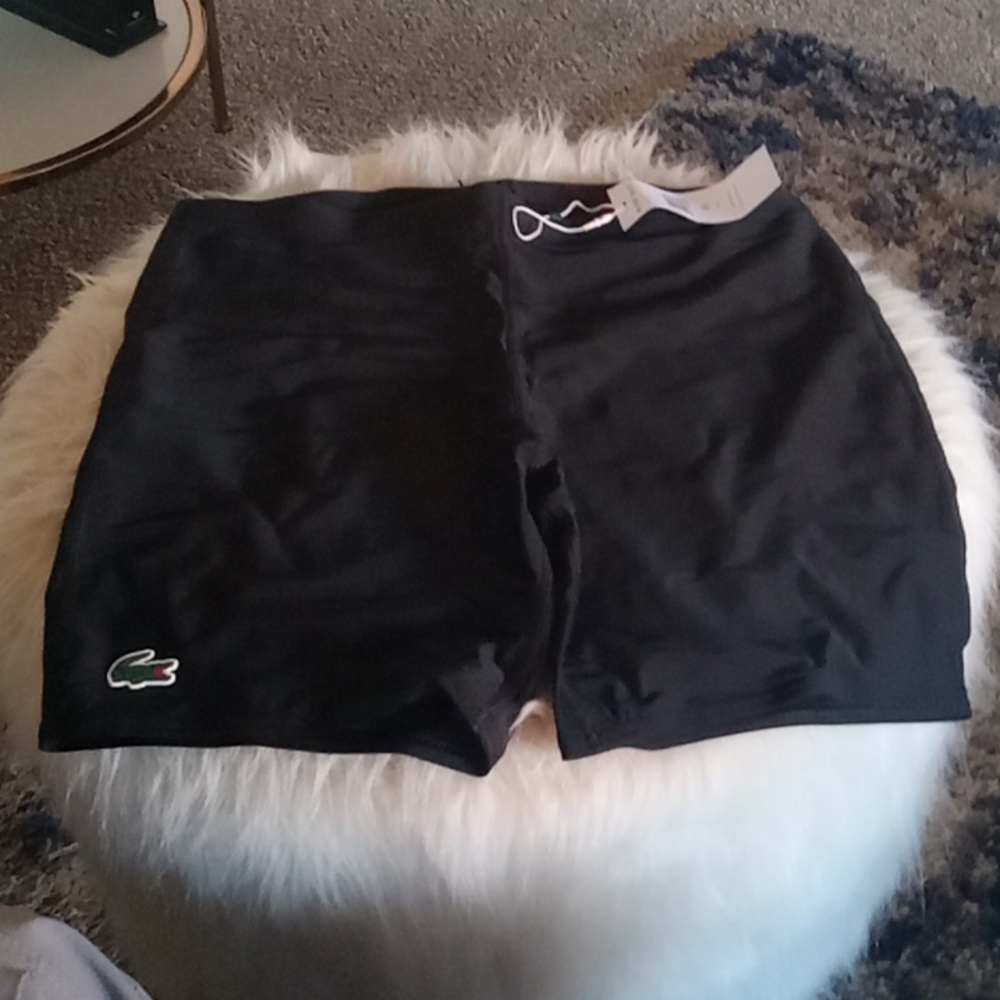 Brand new black Lacoste shorts for women